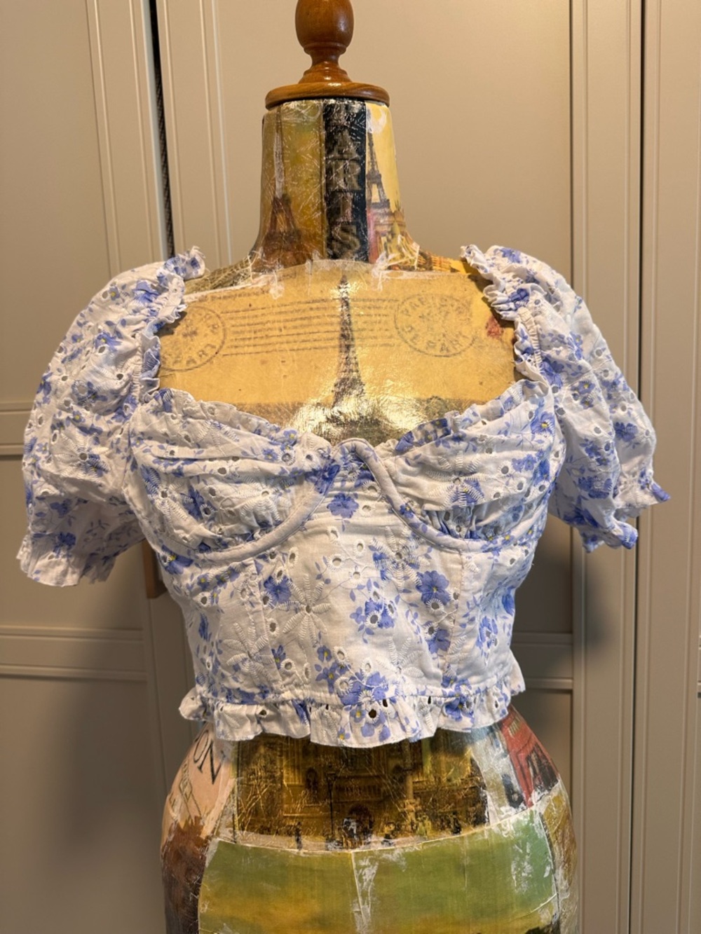 ASTR the Label Feronia Top in Blue Floral